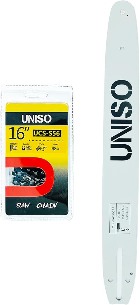 UNISO 16-inch guide bar and chain