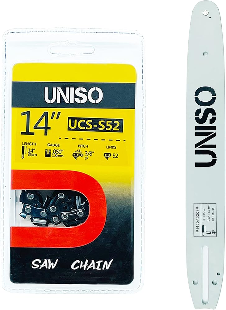 14" Guide Bar + Chain Oregon 140SDEA041 bar · S52 (91PX052G) chain